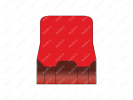 Уплотнение фланца 51 mm (2 дюйма) 63.9x2.9x3.4 (2.516x0.114x0.134) Trelleborg DRV500510, Product Code 70-08-967300, Polyurethane, PU54/M92/красный, Image №1